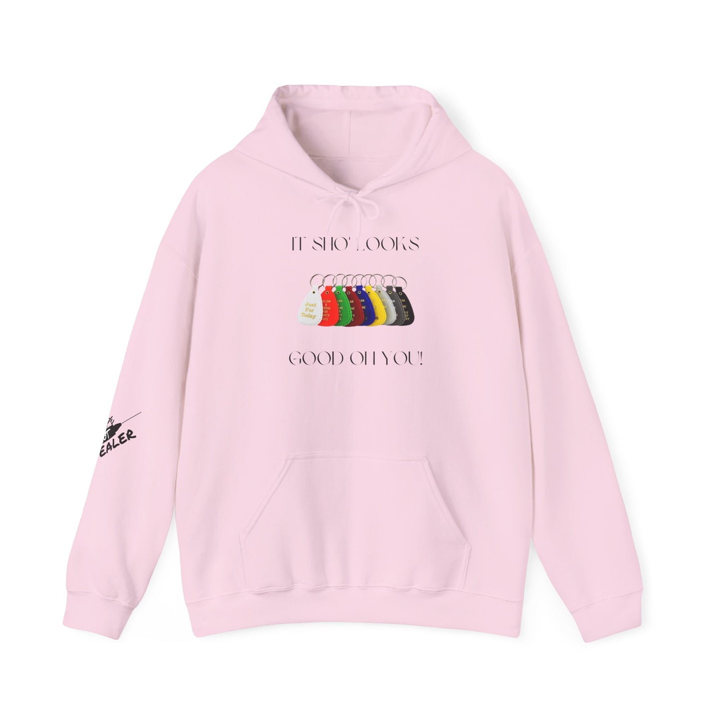 It sho looks good on you keytag unisex hoodie