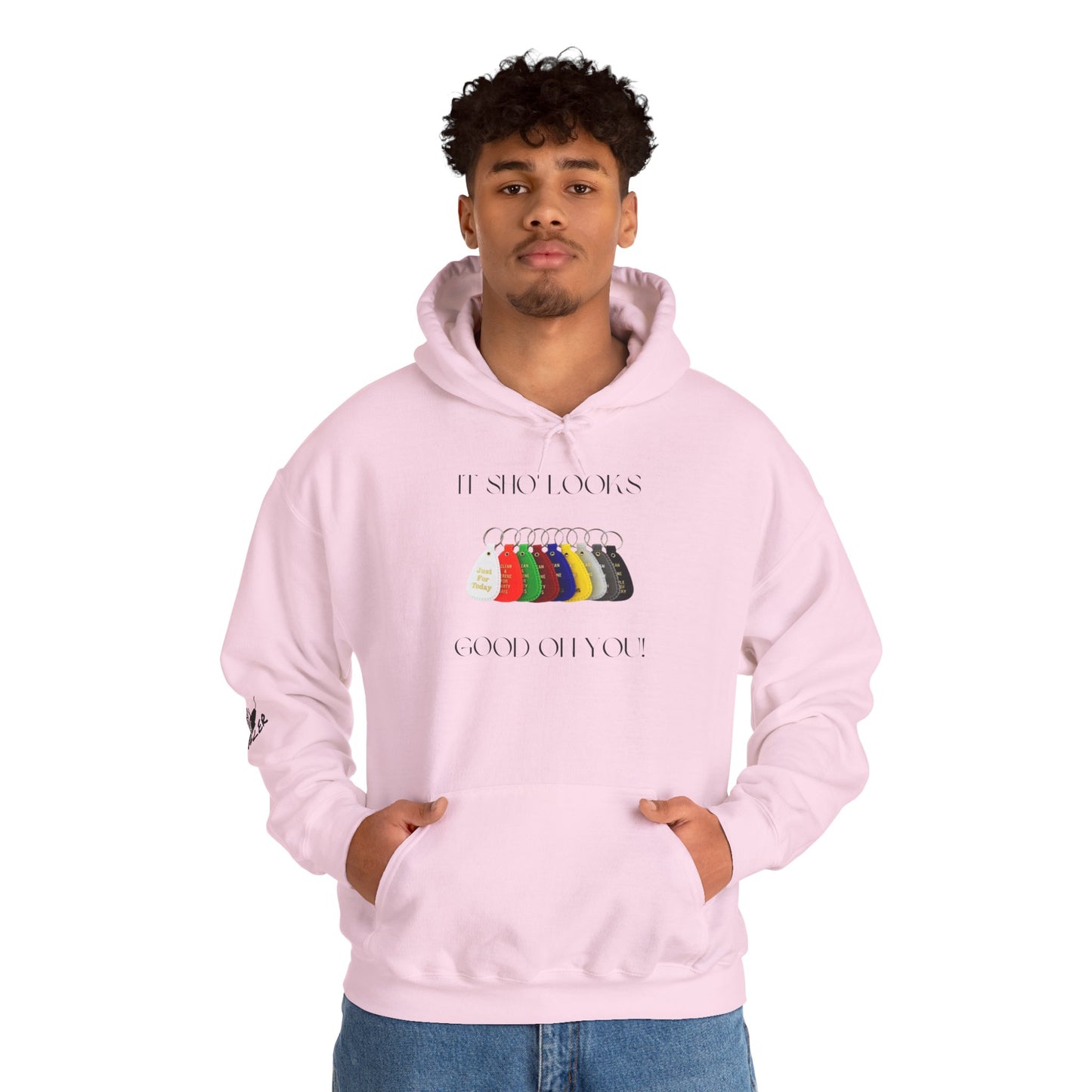 It sho looks good on you keytag unisex hoodie