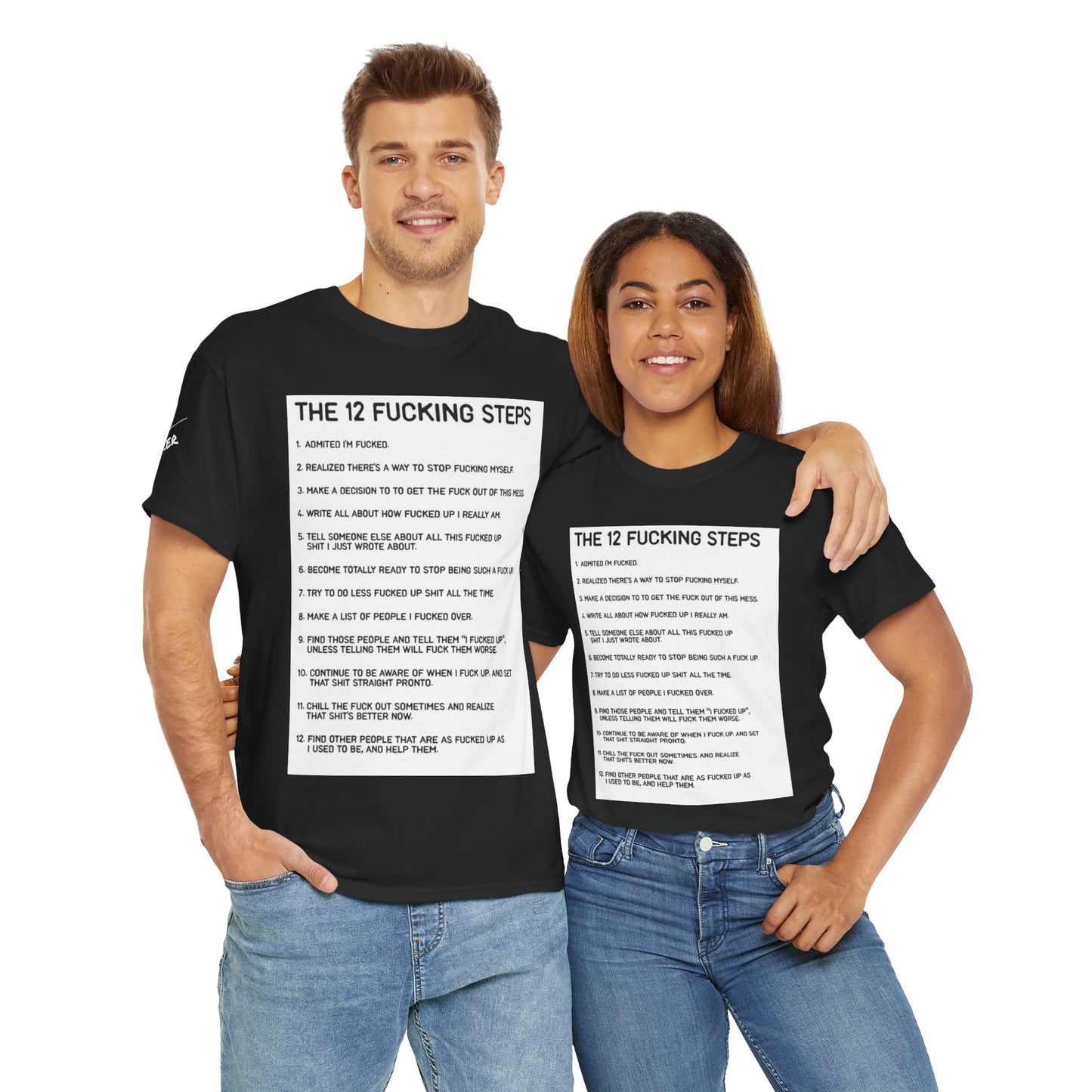 The 12 Fucking Steps Unisex Tee