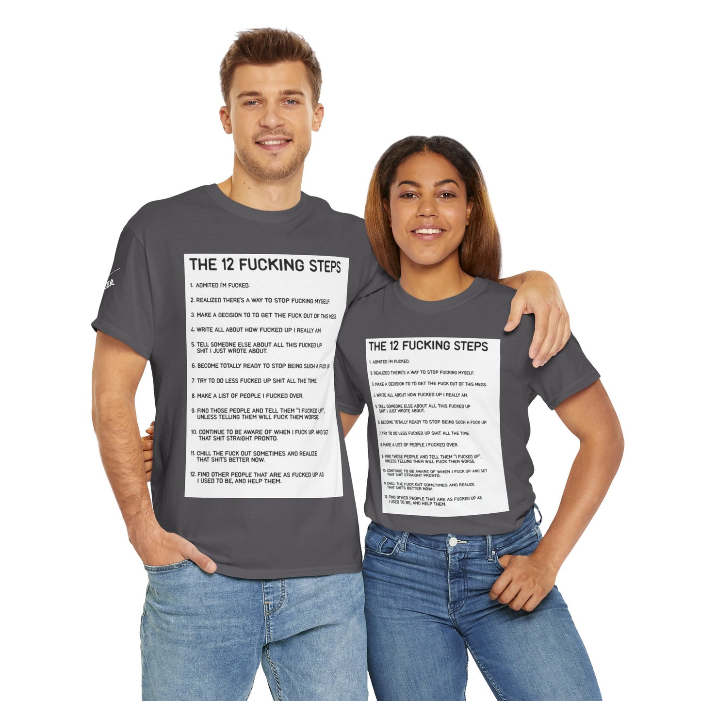 The 12 Fucking Steps Unisex Tee
