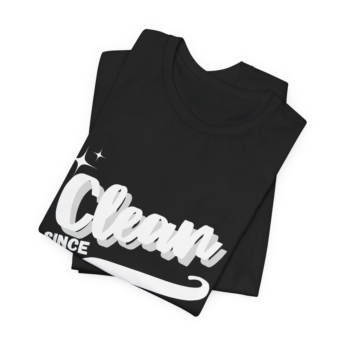Personalized Sobriety Date Tee - Black