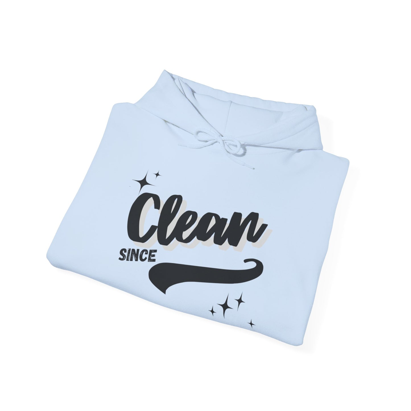 Custom Clean Date Heavy Blend Hooded Sweatshirt Light Colors