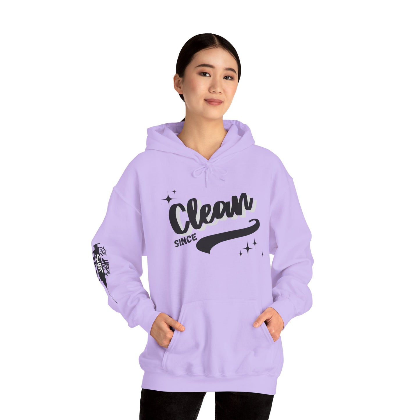 Custom Clean Date Heavy Blend Hooded Sweatshirt Light Colors