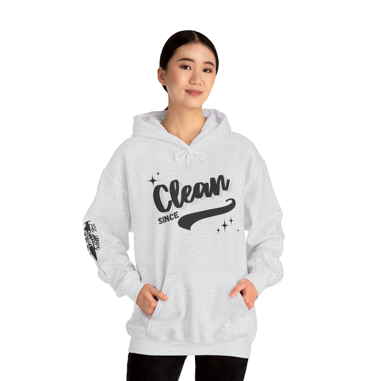 Custom Clean Date Heavy Blend Hooded Sweatshirt Light Colors
