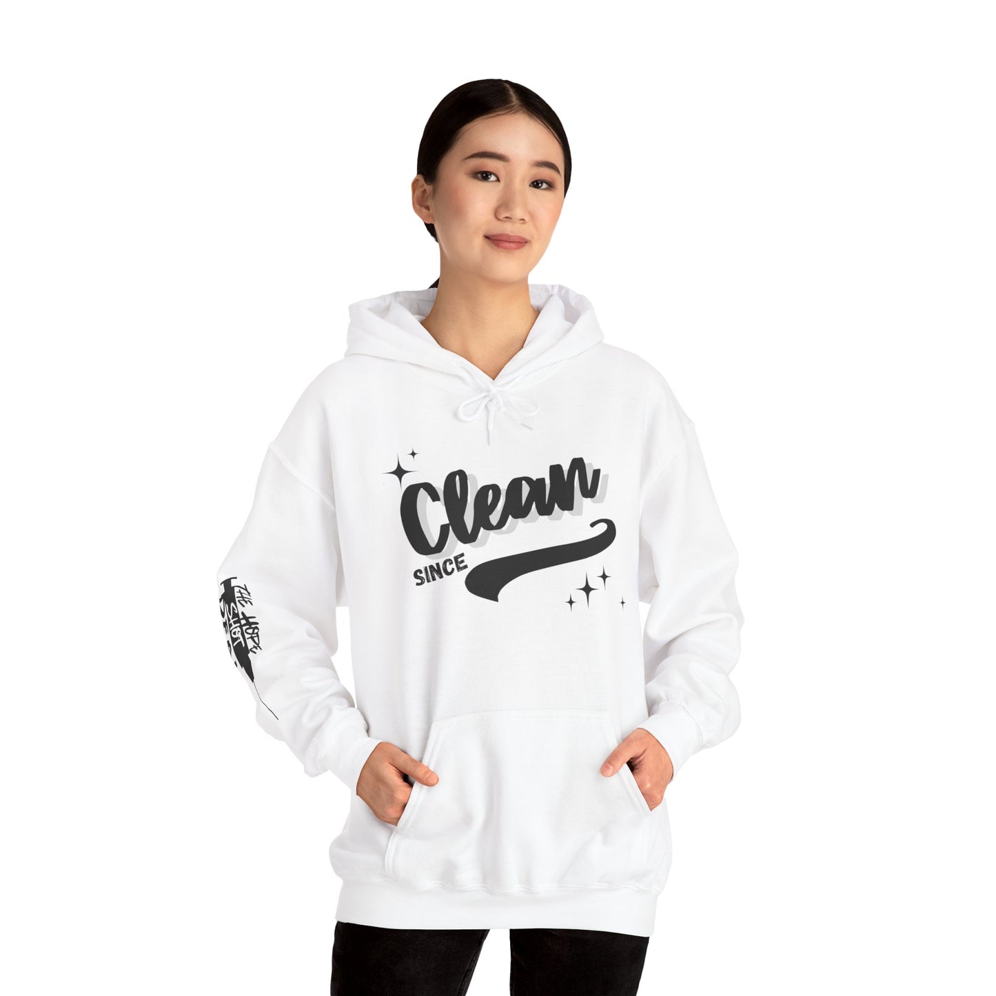 Custom Clean Date Heavy Blend Hooded Sweatshirt Light Colors