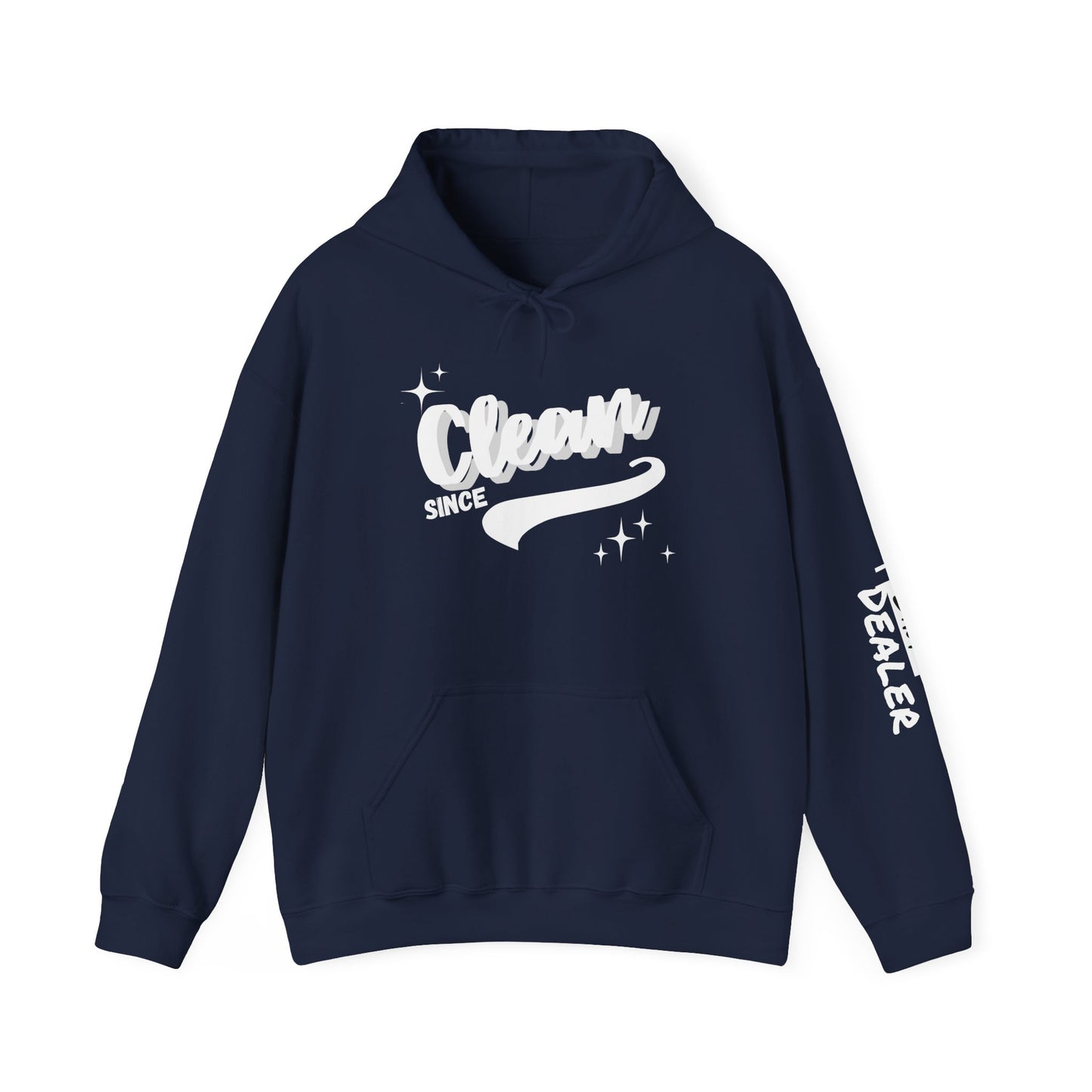 Custom Clean Date Heavy Blend Hooded Sweatshirt Dark Colors