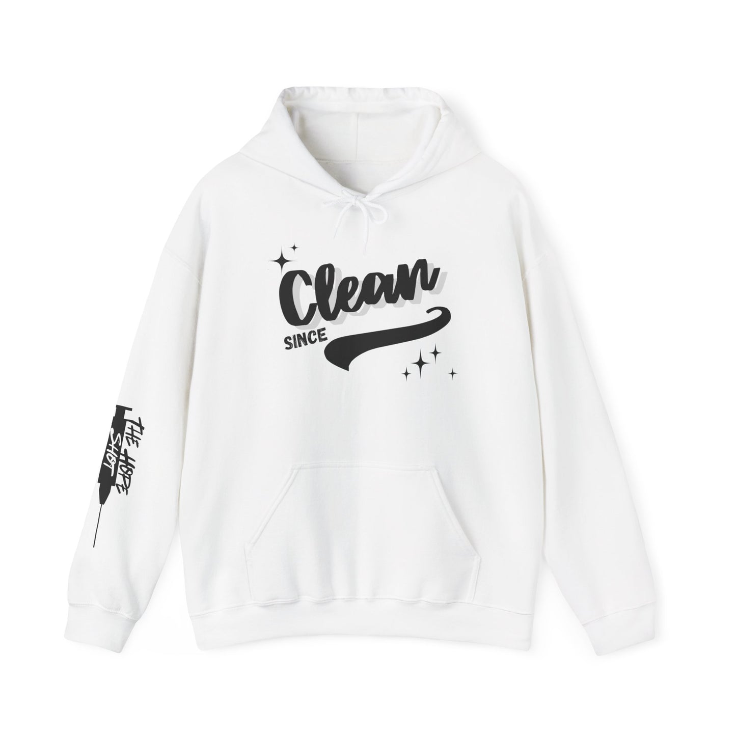 Custom Clean Date Heavy Blend Hooded Sweatshirt Light Colors