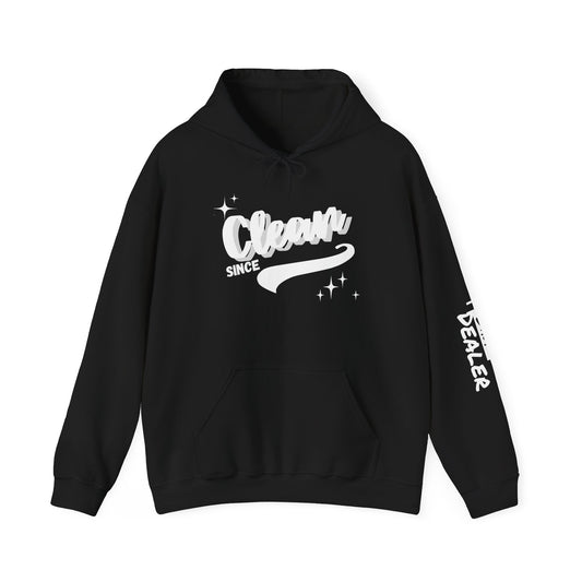 Custom Clean Date Heavy Blend Hooded Sweatshirt Dark Colors
